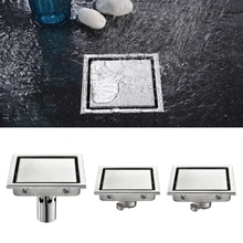 Free shipping Bathroom Grates Shower Drain Tile Insert Square Floor Waste Drain 304 Stainless Steel Large Flow Invisible Drainer Free shipping Bathroom Grates Shower Drain Tile Insert Square Floor Waste Drain 304 Stainless Steel Large Flow Invisible Drainer