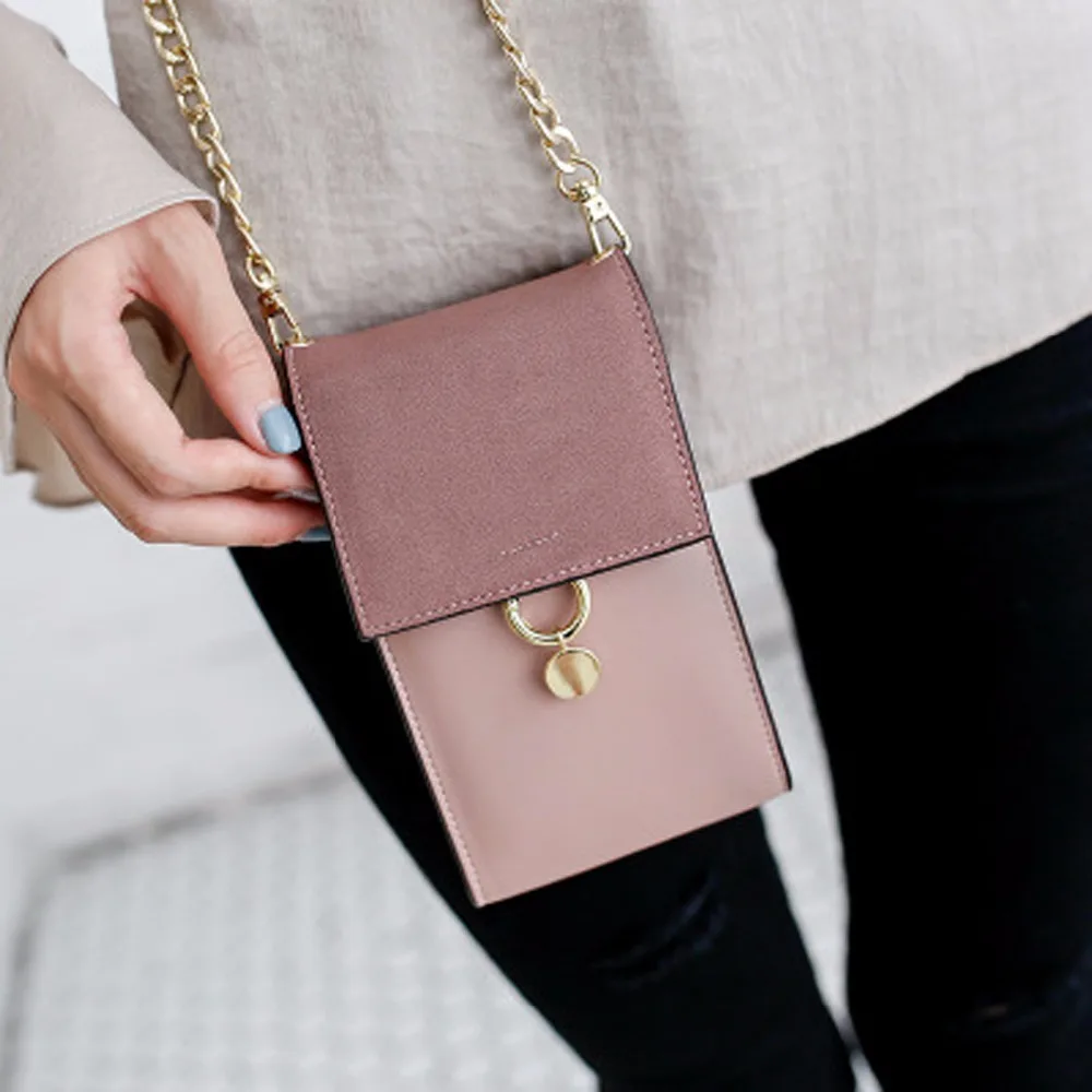 

2019 new mini Messenger bag purse wallet purse bag Phone chain crossbody bag 873