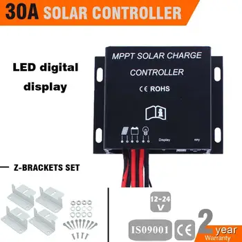 

30A MPPT Solar Panel Battery Regulator Charge Controller 12V 24V Auto Switch