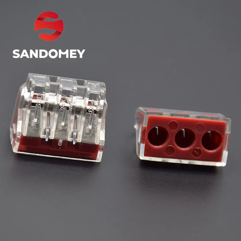 5PCS WAGO Push IN wire wiring connector For Junction box wire conductor