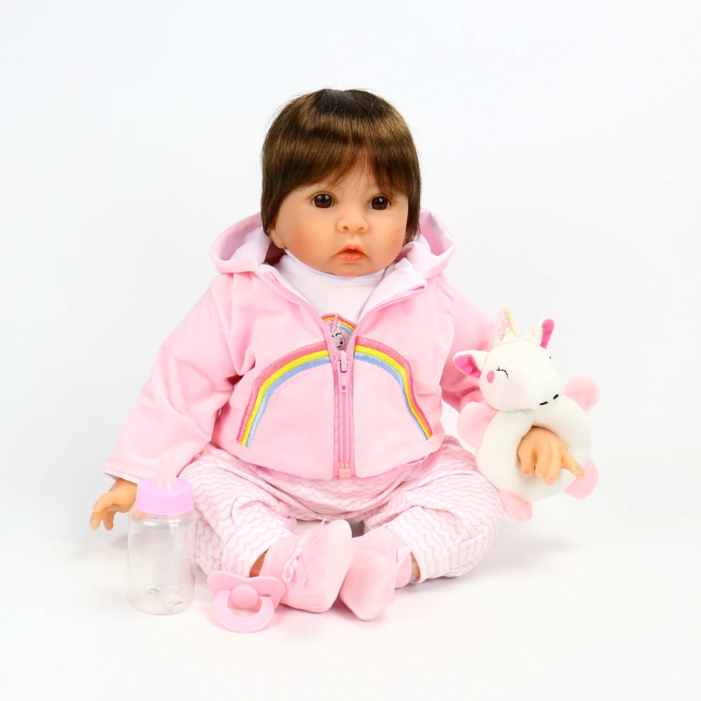 OtardDolls Новое поступление Bebe Кукла реборн 21 дюймов кремния винил Reborn Детские куклы реалистичные Bonecas Tollder Игрушки для девочек подарок
