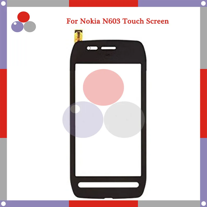 50 шт./лот 3.5 &quotсенсорный экран для nokia lumia 603 n603 дигитайзер датчик стекло объектива