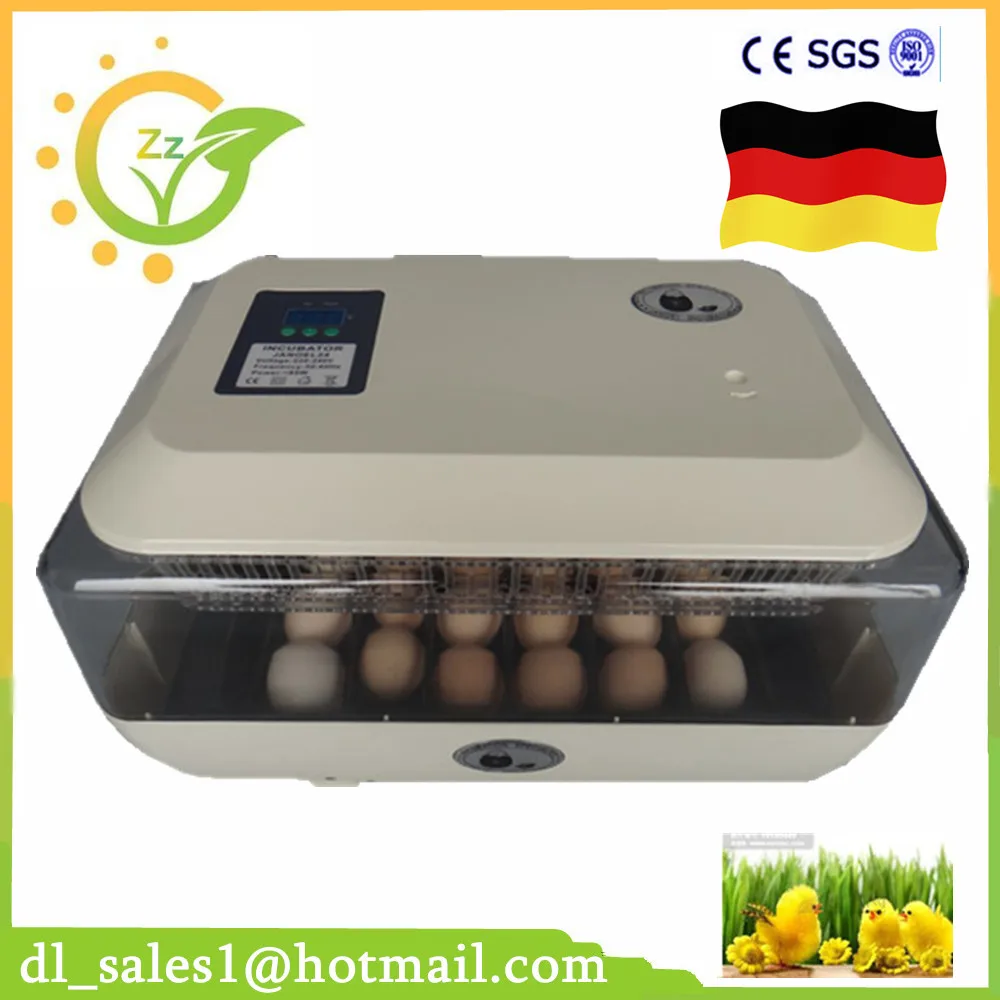 

24 Poultry Egg Incubator Automatica Chicken Pigeon Duck Eggs High Hatching Rate Incubators with Gift Flashlight