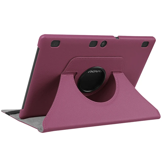 Purple IBuyiWin 360 Вращающийся откидной Чехол-подставка для lenovo Tab 2, A10-70, A10-70L, A10-70F, 10,1 дюймов, чехол для планшета, Чехол+ пленка+ ручка - Цвет: Purple