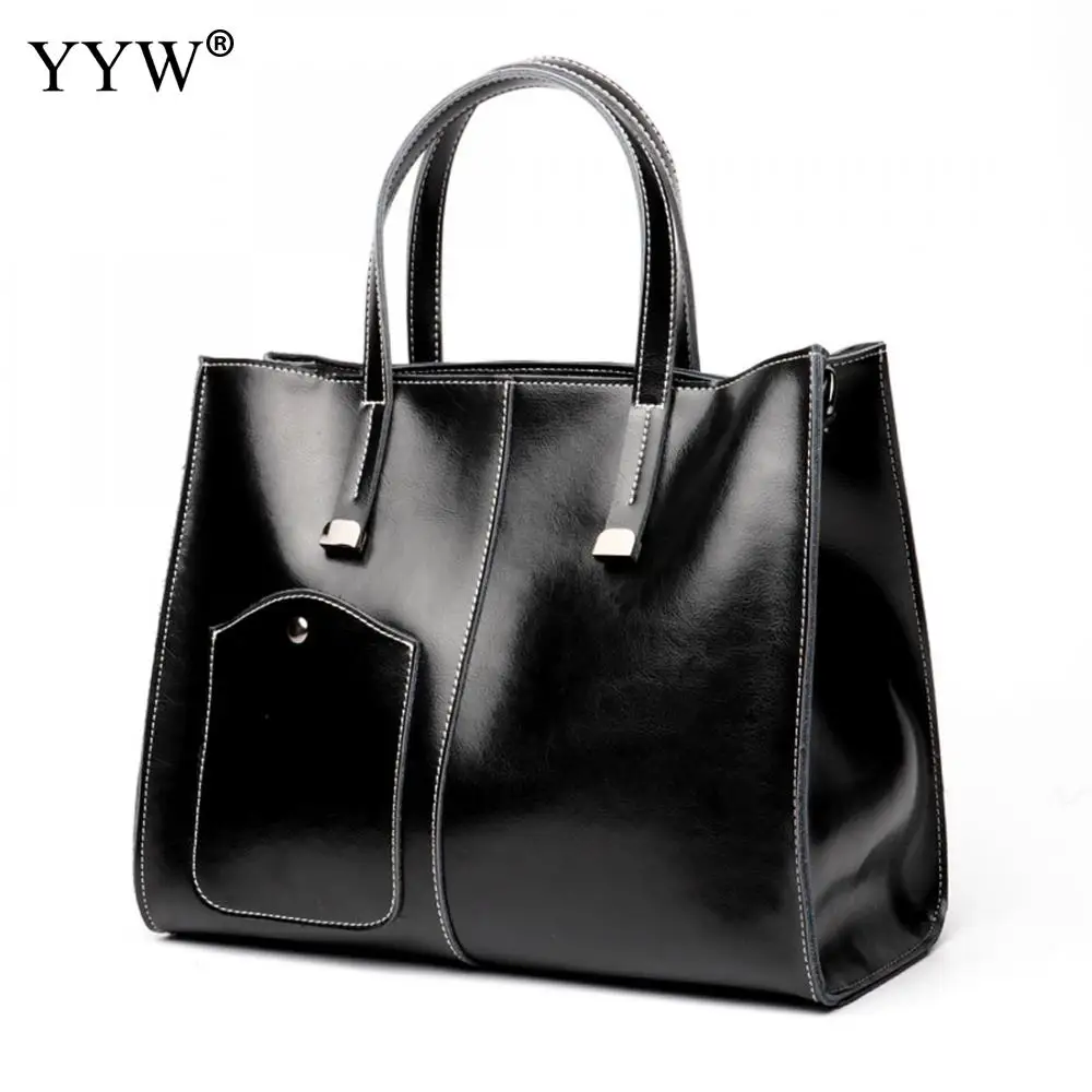 

Luxury Women Bags Designer Solid Color Top-Handle Bag for Female 2018 Tote Bag Lady's Leather Handbag Famous Brand Shoulder Bag