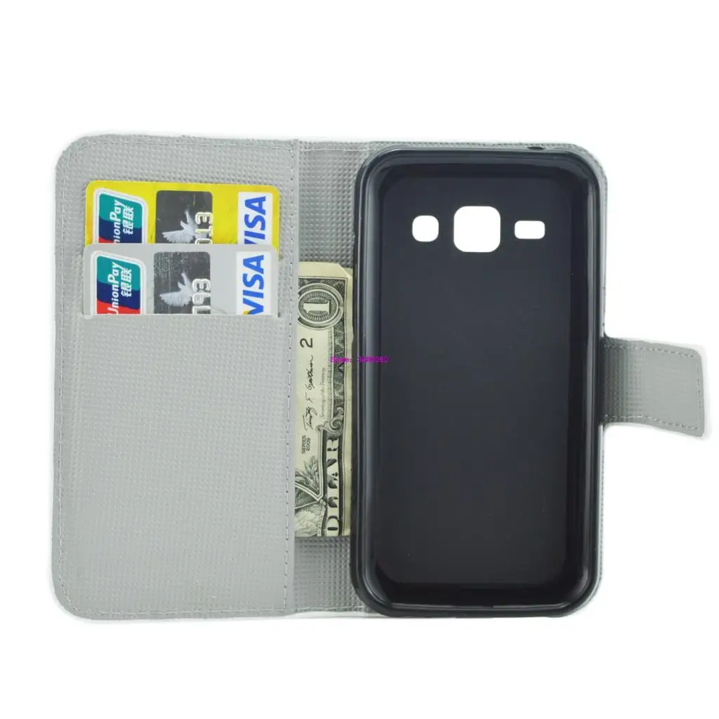 Флип Чехол Для samsung Galaxy J1 J 1 100 J100 J100F J100H J100FN SM-J100F SM-J100H SM-J100FN Окрашенные кожаный чехол для мобильного телефона с откидной крышкой