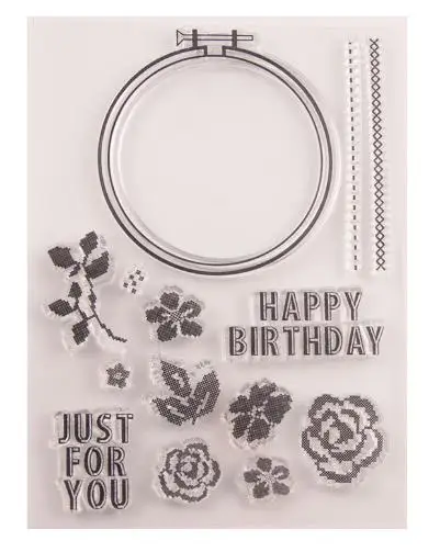 Transparent Seal for DIY Clear Silicone Stamps Scrapbooking Card Making flower PVC Rubber Cutting Dies | Канцтовары для офиса и