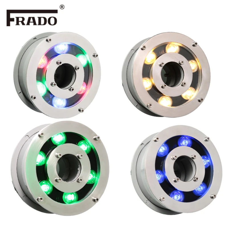 6w 9w 12w 15w 18W 12V подводный пруд Свет IP68 белый/теплый белый RGB светодиодный фонтан свет