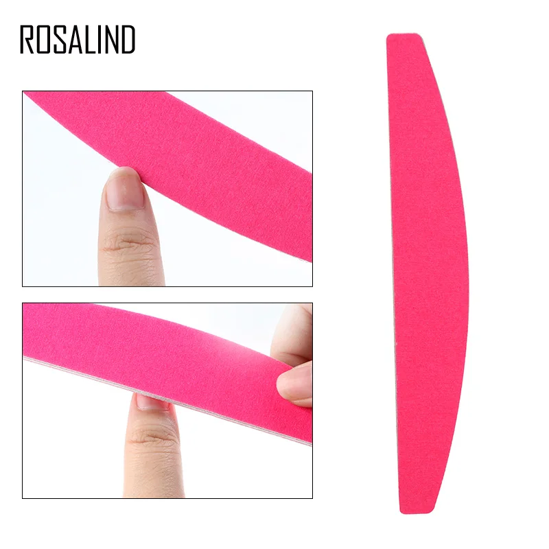 Пилка для ногтей ROSALIND 10 шт./компл. Профессиональный Маникюрный Инструмент с Луной
