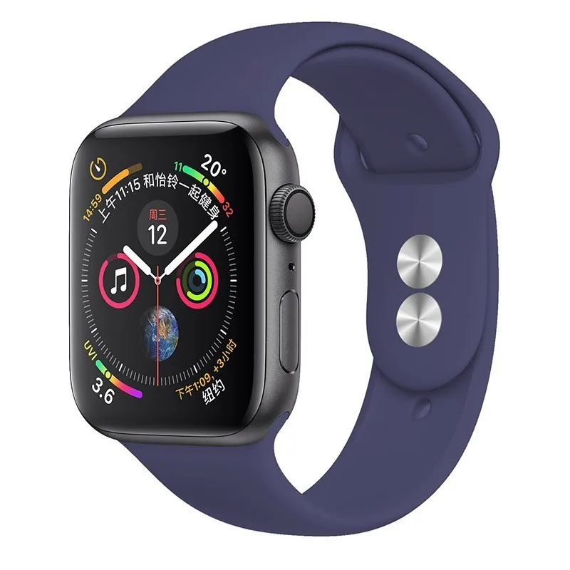 Ремешок для apple watch Группа apple watch 4 3 iwatch Группа 42 мм 38 мм 44 мм 40 мм pulseira correa Браслет Смарт часы аксессуары петля - Цвет ремешка: 05 Sea blue