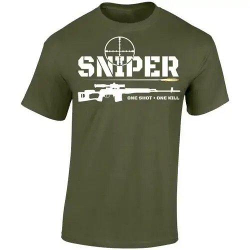 Футболка с принтом SNIPER SHOT KILL