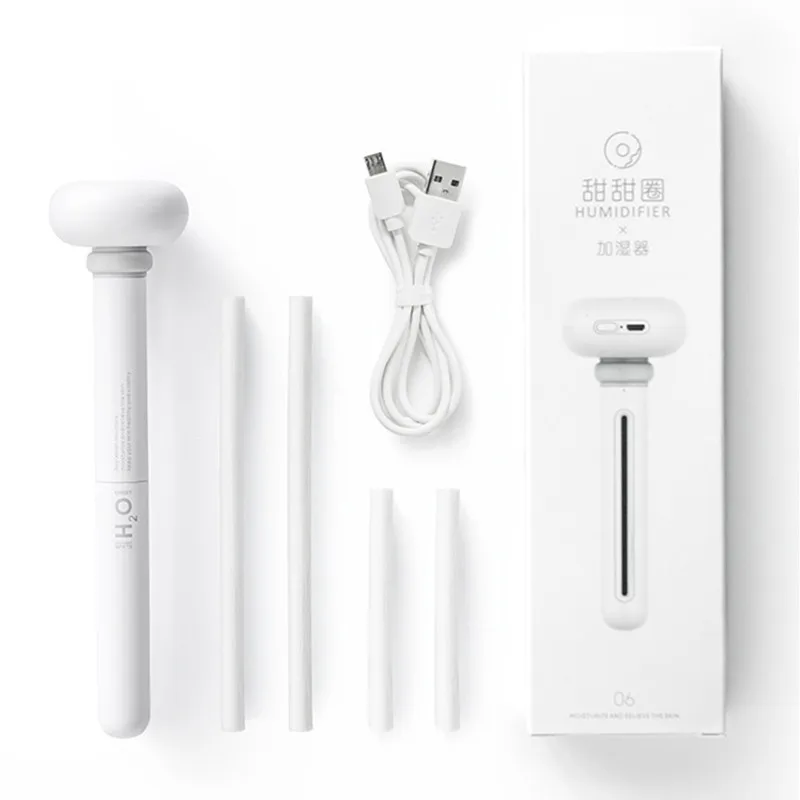 Dismountable Air Humidifier Portable USB Diffuser Car Mist Maker Ultrasonic Humidifiers Diffusers White for Home Office