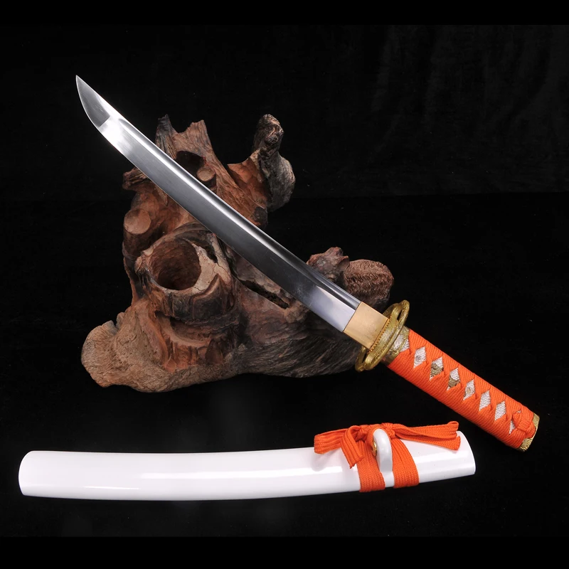 

TANTO SWORDS Handmade Japanese Samurai Sword 1060 High Carbon Steel Full tang blade Funcational rell Short Katana
