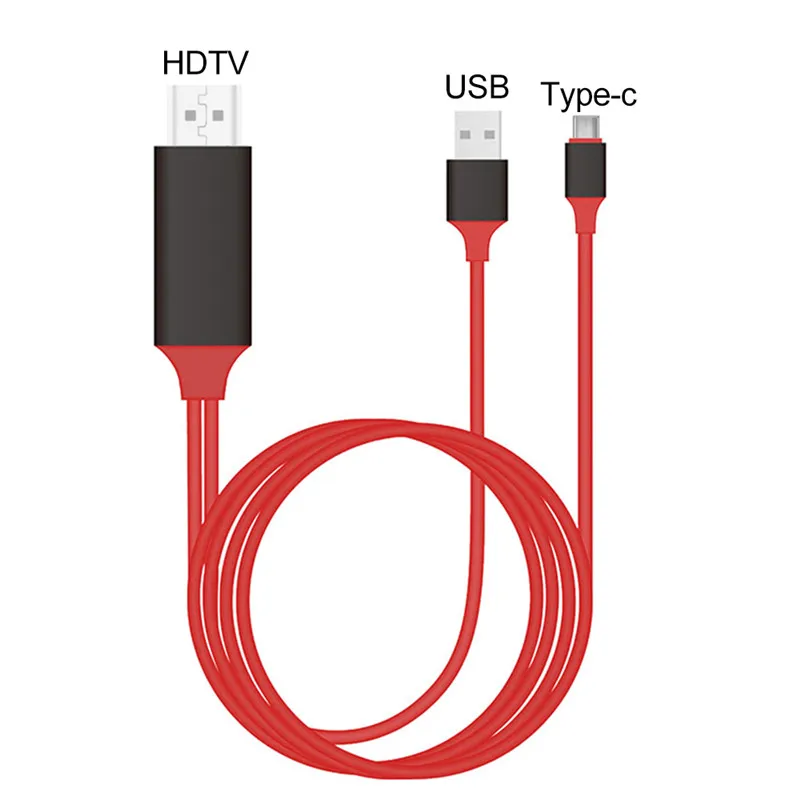 SGM красный 8-канальный сетевой видеорегистратор Тип C до 4K HD кабель USB к HDMI адаптер для зарядного устройства для samsung