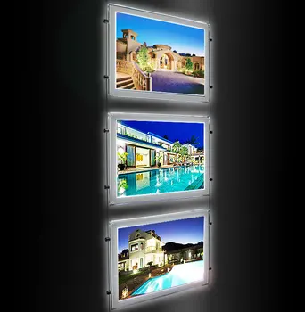 

led a3 immobiliare real estate window double sided poster dispaly systems