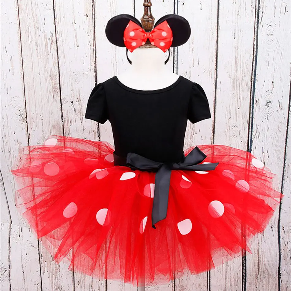 Meninas do Bebê Vestido de Minnie Festa de Aniversário Roupas de Balé Vestidos de Verão Mickey Crianças Mini Mouse Traje Crianças da Criança Princesa 6 mini mouse traje da criança crianças festa
