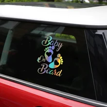 12.7 CENTÍMETROS * 17.8 CENTÍMETROS Adesivos de Carro Do Bebê a Bordo em Auto Vinil Engraçado 3D Adesivos e Decalques Do Carro Motocicleta styling Decoração