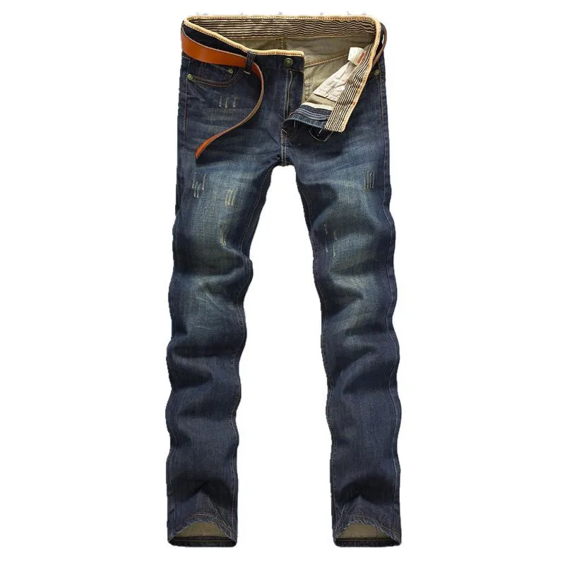 

USRUER-YEEZY Spring Autumn Retro Men Brand Jeans New Arrival Design Slim Fit Fashion Jeans For Men Good Quality Blue Black 28-38