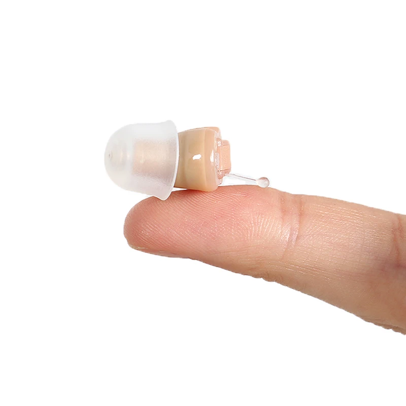 Cofoe a Pair Mini invisible CIC Hearing Aid Enhancer Portable Digital Hearing Aid deaf In The Ear Sound Amplifier Ear Care Tools