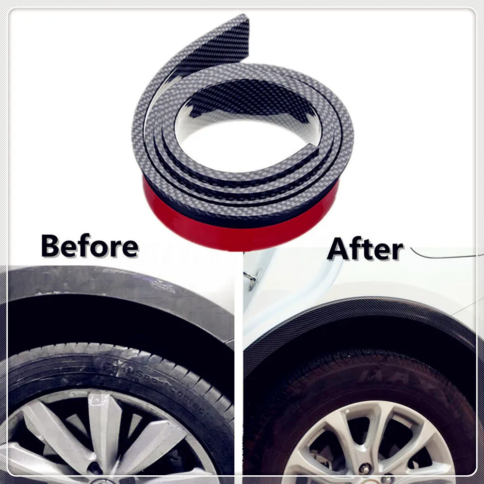 

black Car Fender Wheel Eyebrow Arch Lip for BMW 330e M235i Compact 520d 518d 428i 530d 130i E60 E36 F30 F30 335is Peugeot 207