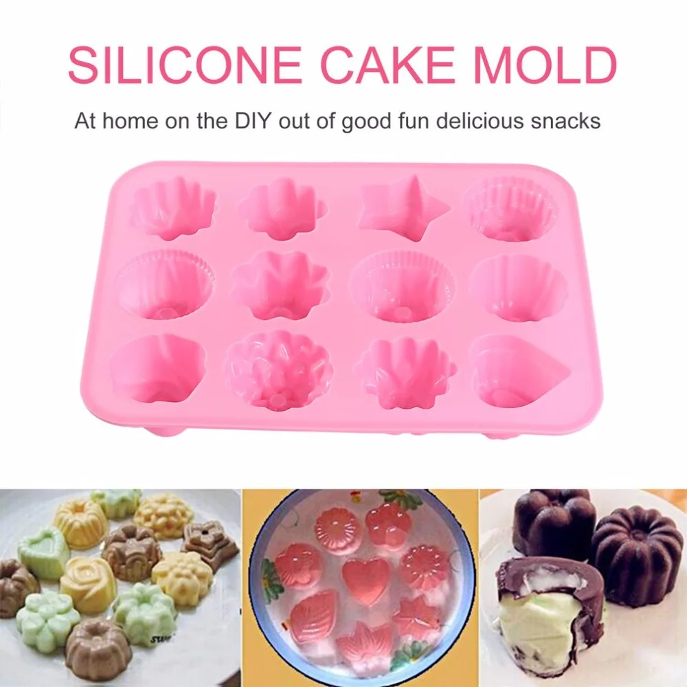 Форма Цветка Силиконовые формы для украшения торта конфеты, печенье шоколадная помадка паста Форма для выпечки прочная моющаяся многоразовая