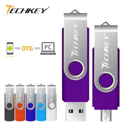 Портативный флэш-накопитель 4 GB 8 GB 16 GB 32 usb-флэш, совместимо с ПК и смартфоном флэш-диск телефона вращающийся OTG флешки Внешние накопители Micro