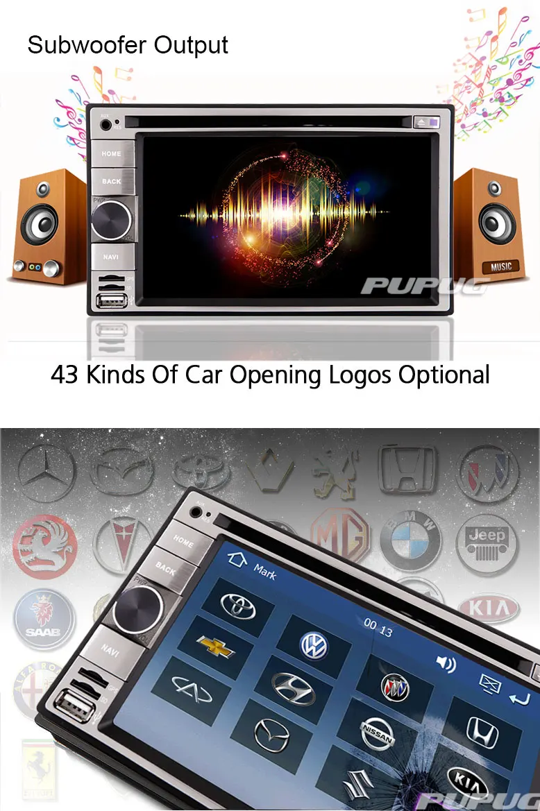 Flash Deal Video FM AM Navigator Map Audio Auto Car DVD Player GPS Stereo Movie Steering Wheel Touchscreen CAM Autoradio Radio 3