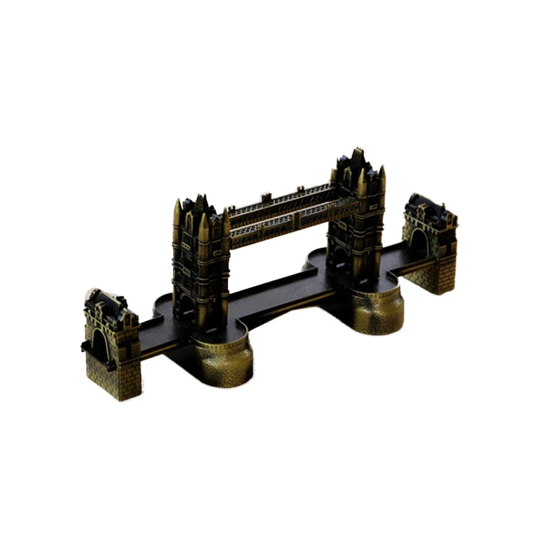 جسر برج لندن نموذج الأوروبي المعادن الحرف الحلي تأثيث المنزل ديكور خزانة غرفة المعيشة الديكور