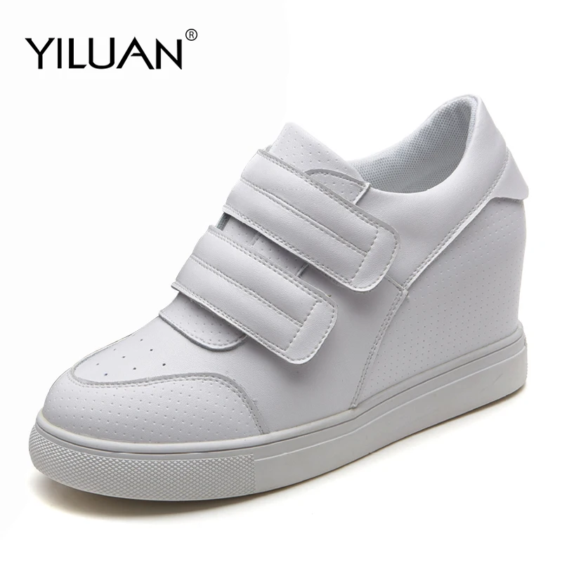 velcro leather sneakers