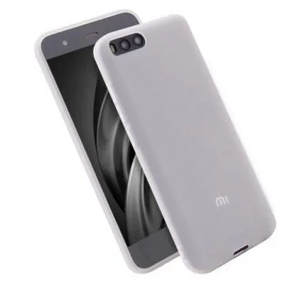 Белый Для Xiaomi mi 6 mi 6 5,1" дюймовый ультра-тонкий Кристалл ТПУ и матовым soild Цвет задняя крышка защищает кожа силиконовый чехол 10 шт./лот - Цвет: Белый
