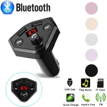 Автомобильные аксессуары Bluetooth Автомобильный fm-передатчик беспроводной радио адаптер USB зарядное устройство Mp3 плеер Bluetooth автомобильный комплект fm-модулятор