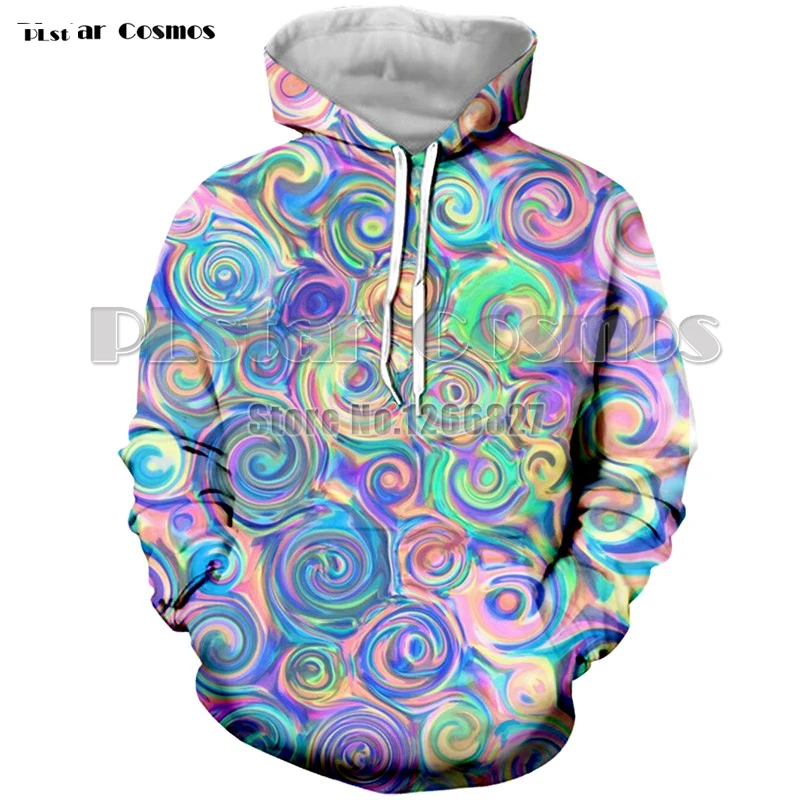 Новейшая мода красочные Trippy 3D толстовки для мужчин wo мужчины Psychedelic уличная хип хоп плюс размер толстовка с капюшоном мужская повседневная толстовка с капюшоном