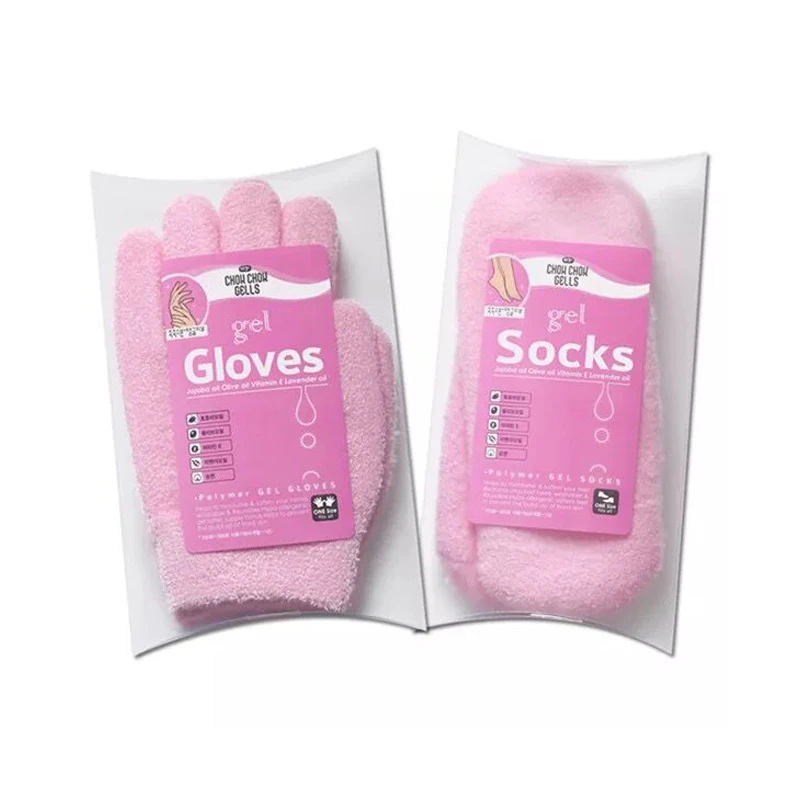 

Gel gloves feather yarn hand care spa moisturizing anti cracking foot set beauty foot film hand guard film Household gloves
