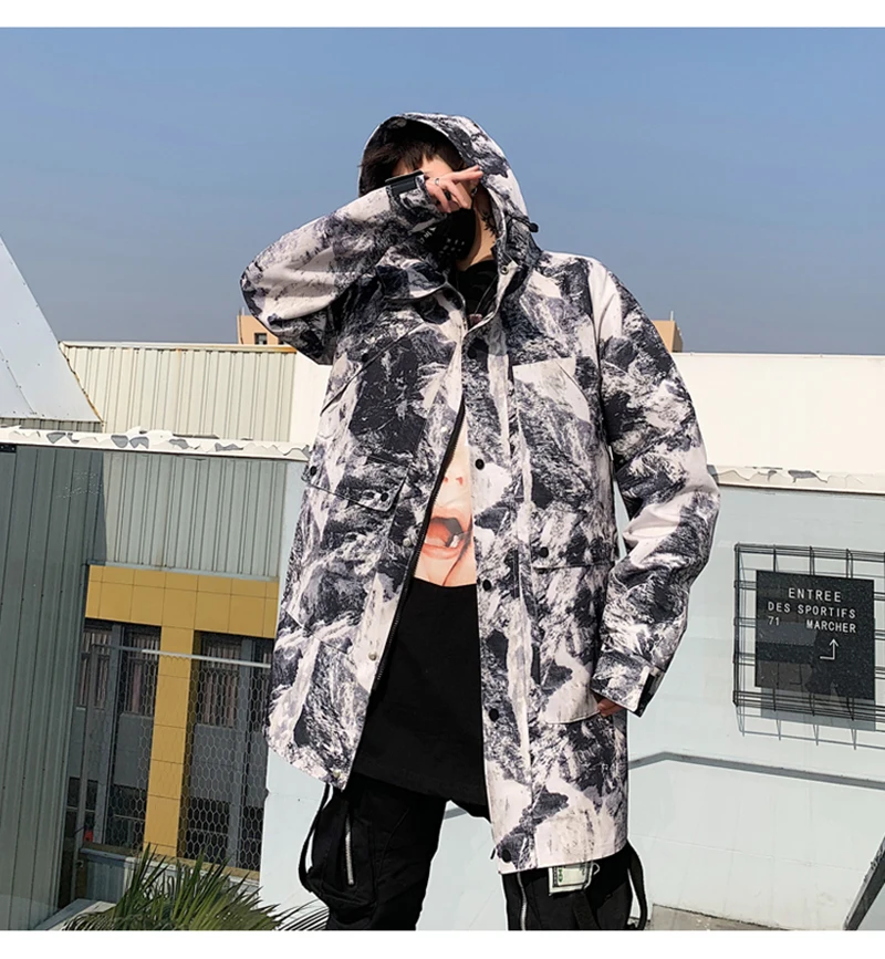 Patchwork Oversize Windbreaker Pullover Jackets Male Coats Vintage Varsity Jacket Men  (6)