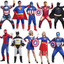 2018 adult new Cosplay Costume Spiderman superman Superhero Bodysuit Jumpsuits Set Men Women's Cosplay Costume Accessories 2018 adult new Cosplay Costume Spiderman superman Superhero Bodysuit Jumpsuits Set Men Women's Cosplay Costume Accessories