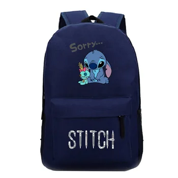 

Beautiful Kawaii Stitch Backpack Children Boys Girls School Book Bag Fashion Popular Pattern Travel Rucksack for Men Women Teens