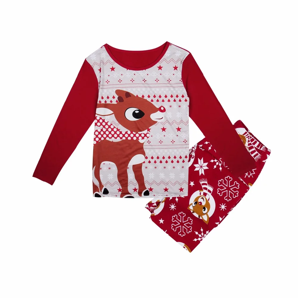 Семейный пижамный комплект; модная Рождественская Пижама для взрослых и детей; одинаковые комплекты для семьи; хлопковая одежда для сна; красная пижама
