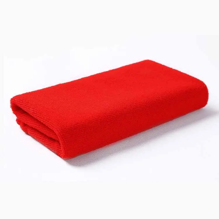 red 1pcs 30*70cm Miicrofiber Fabric Soft Towel Hand Bathroom Room Car Cleaning Towels badlaken toalla Toallas Mano Gift 42008 - Цвет: red