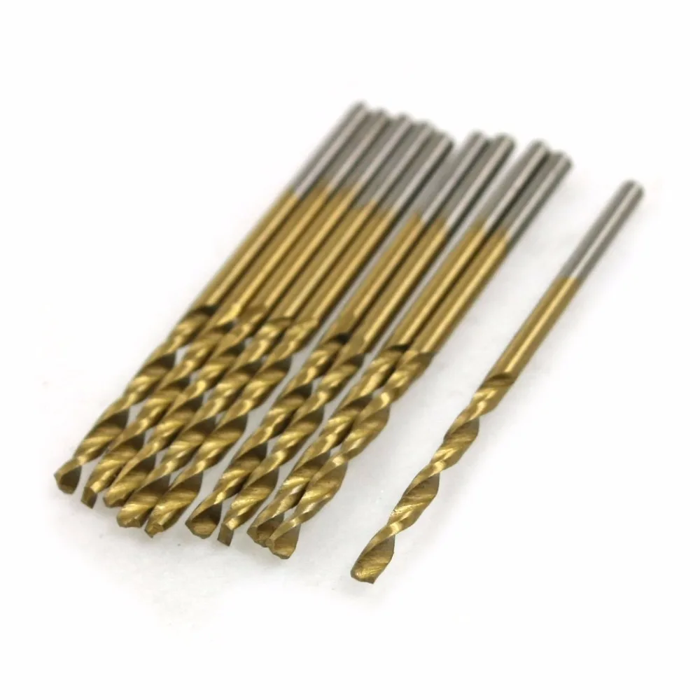 UXCELL 10PCS HSS Micro Straight Shank Twist Drill Bit Diameter 3.8/1.2