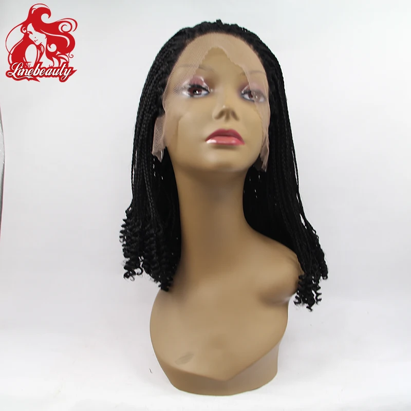 New Style Full Hand Braided Glueless Lace Wigs 1 Micro Box Braided