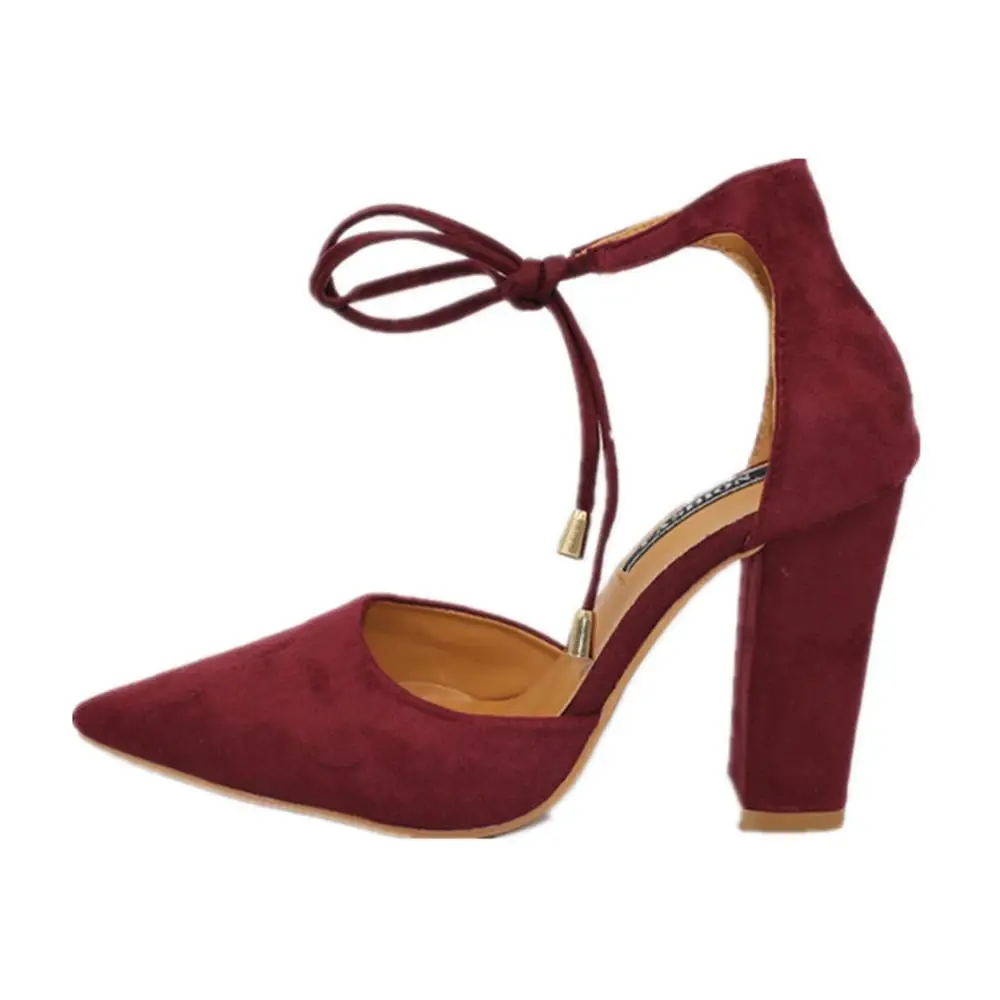 

2018 spring new women shoes basic style retro fashion high heels pointed toe office & career shallow footwear women pumps 22