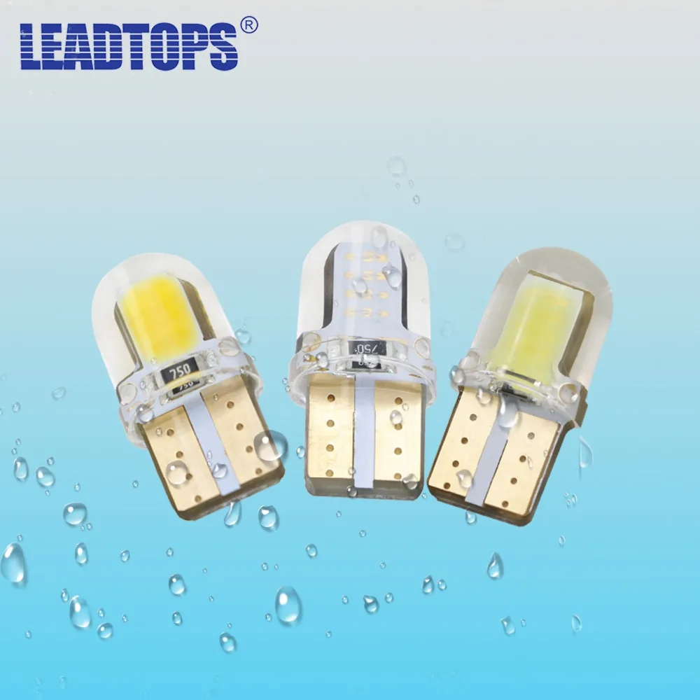 LEADTOPS автомобильный Стайлинг 10 шт. Кристалл T10 светодиодный CANBUS W5W 168 194 12V