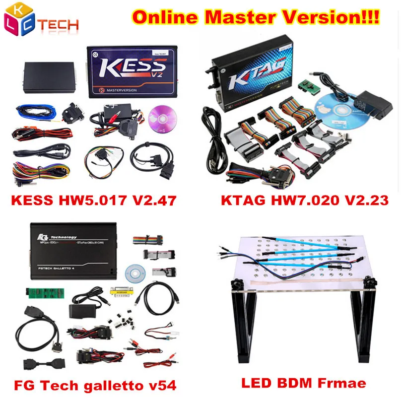 

Unlimited Token Online V5.017 v2.47 KESS V2 OBD2 Manager Tuning Kit+KTAG V7.020 K-TAG+v54 +LED BDM Frame ECU Programming Tool