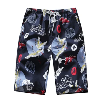 

2020 Summer Men Board Shorts Breathable Men Printed Shorts Beach Board Short Trousers Men Swimwear Short Pants Boardshorts 4XL