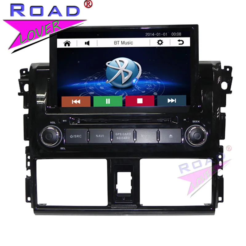 Автомобильный DVD плеер TOPNAVI Wince 6 0 дюйма два Din для Toyota Vios 2014 стерео GPS навигация