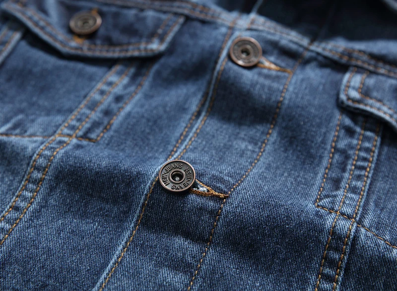 Vintage Designer Fashion Men Jacket Dark Blue Simple Denim Jacket Men Casual Coat Streetwear Large Size M-5XL Classical Jackets Vintage Designer Fashion Men Jacket Dark Blue Simple Denim Jacket Men Casual Coat Streetwear Large Size M-5XL Classical Jackets