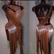 Женское бальное платье для сальсы, ритм для латинских танцев, Румба, США 10, Великобритания 12, розовое танцевальное платье для латинских танцев