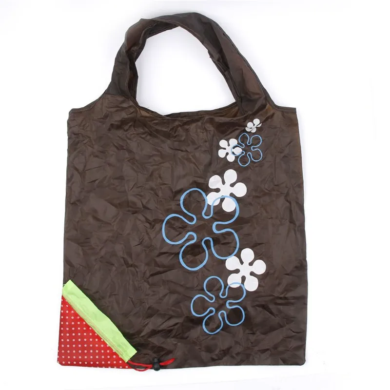 1 шт. модные Клубничные Складные хозяйственные сумки Экологичные многоразовые нейлоновая сумка-мешок