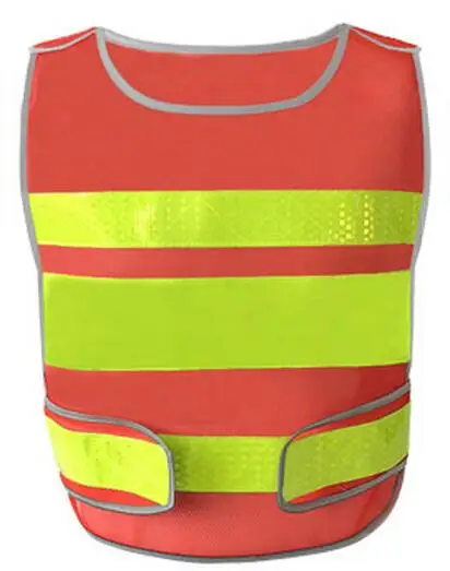 SPARDWEAR флуоресцентный желтый жилет с бесплатной печатью логотипа жилет безопасности светоотражающий настроить поддержка на заказ - Цвет: Orange