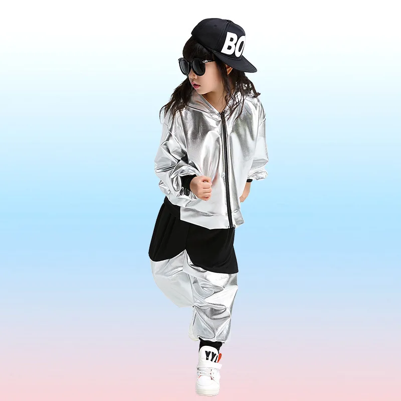 Children Jazz Dance Costume Boy Hip-hop Dance Costume Male Drummer Wear for Performance Girls Stage Clothing Sets